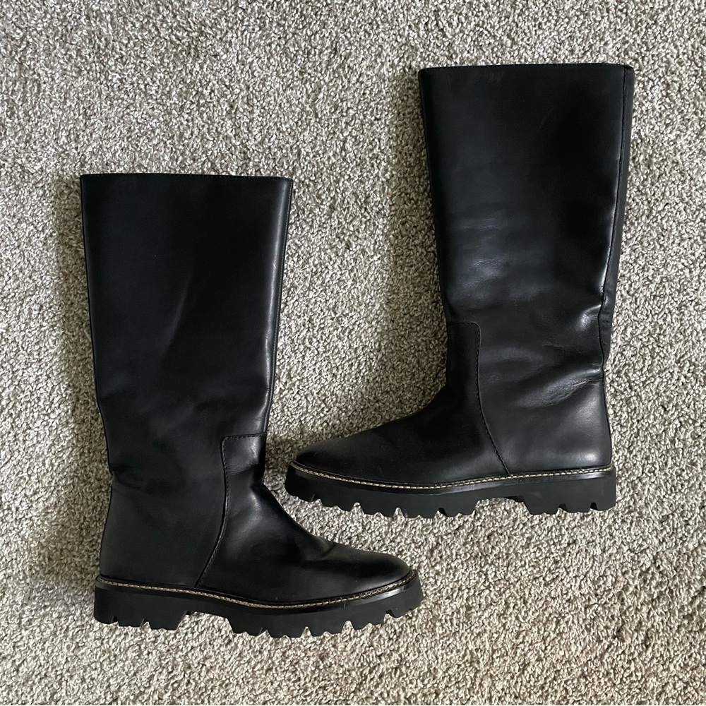 MADEWELL • the citywalk lugsole tall boot in leather